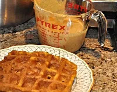 Decadent Pumpkin Pie Belgian Waffles