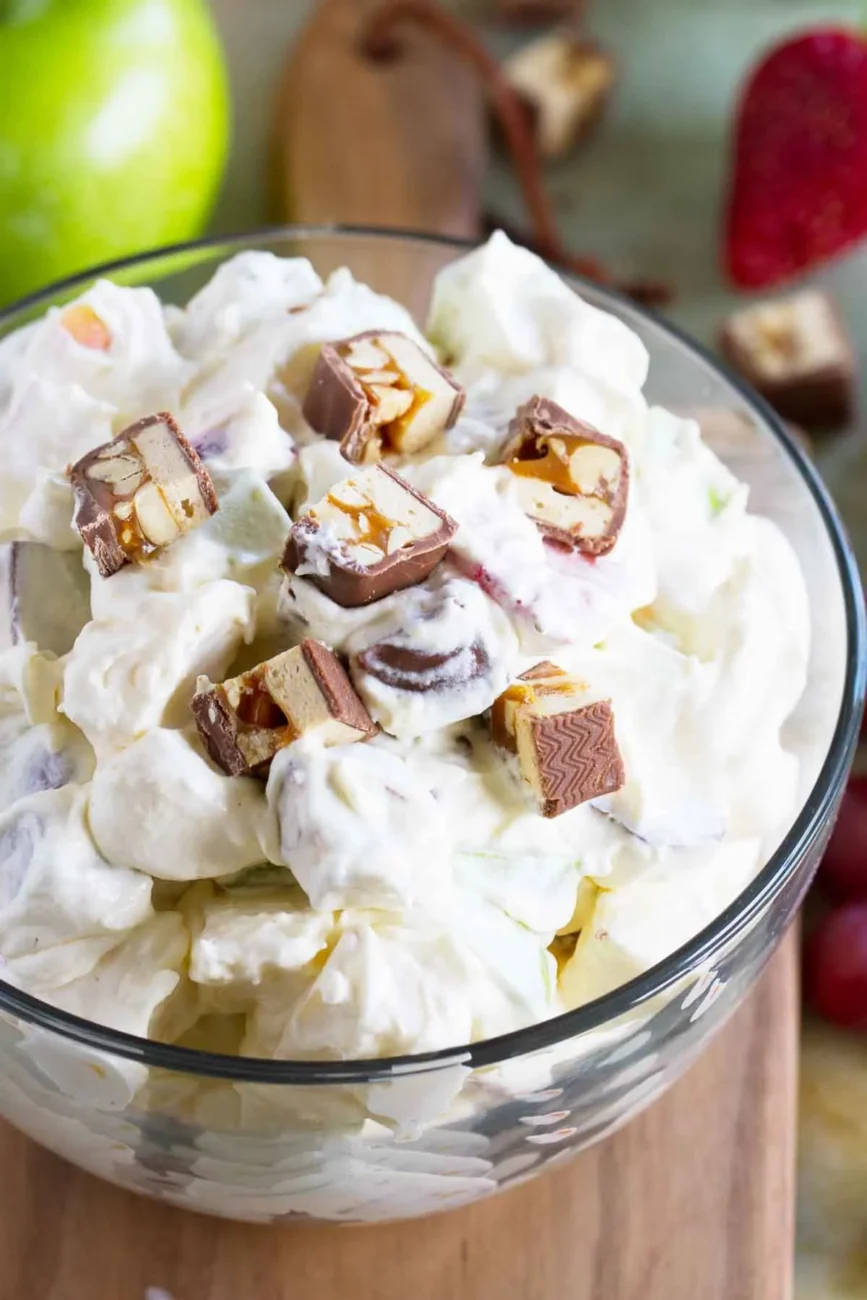 Decadent Snickers Apple Salad Delight