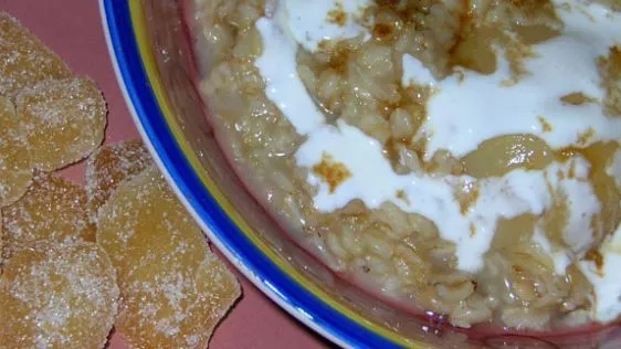 Decadent Tasting Ginger Pear Oatmeal