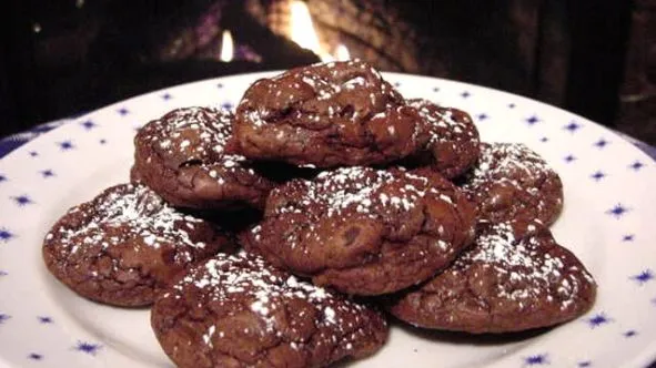 Decadent Triple Chocolate Truffle Cookies