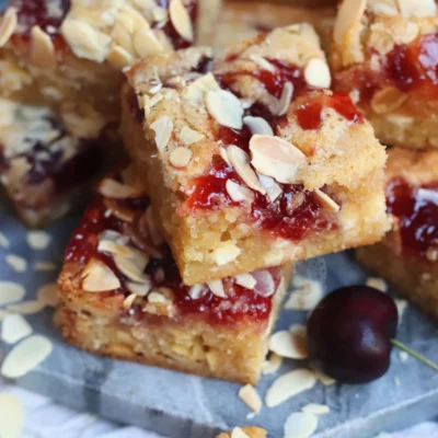 Decadent White Chocolate And Cherry Bakewell Tart Recipe