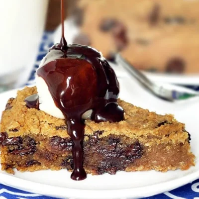 Deep Dish Chocolate Chip Cookie Pie