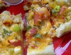 Delicious Cheesy Bacon And Green Onion Potato