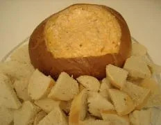 Delicious Cheesy Dip In A Bread Bowl