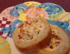 Delicious Cheesy Stuffed Baguette Appetizer Recipe