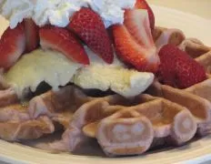 Delicious Homemade Strawberry Waffles Recipe