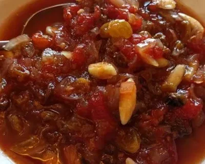 Delicious Homemade Sweet Tomato Chutney Recipe