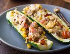 Delicious Stuffed Zucchini Boats With A Zesty Twist