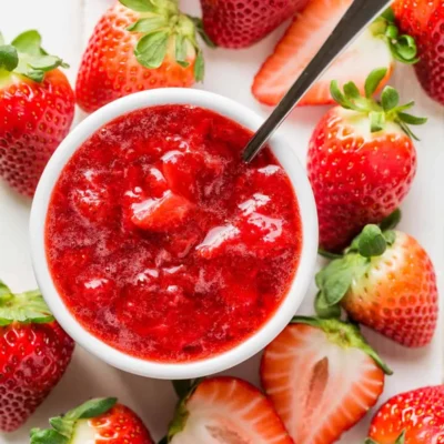 Delicious Warm Strawberry Compote Delight