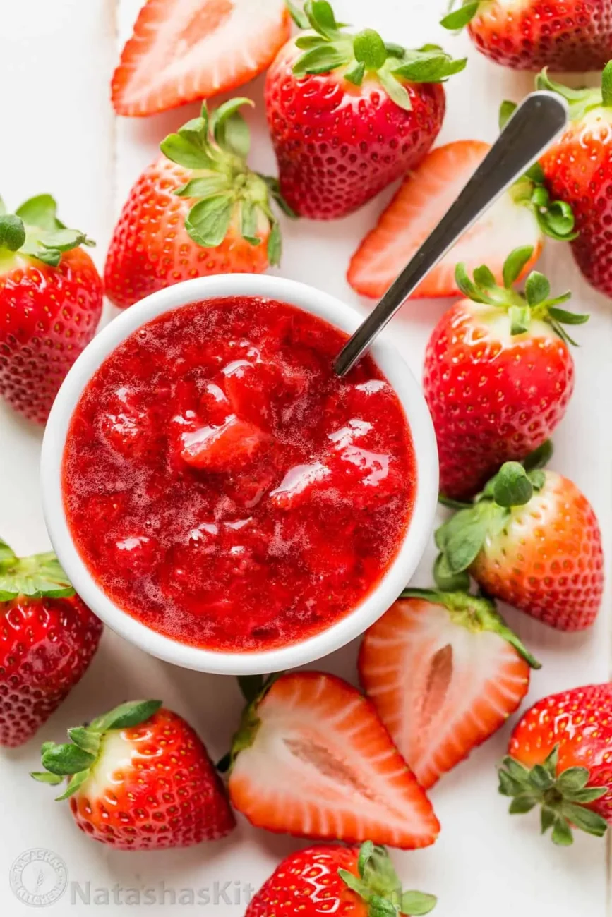 Delicious Warm Strawberry Compote Delight