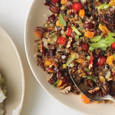 Delicious Wild Rice Salad With Cherries And Apricots