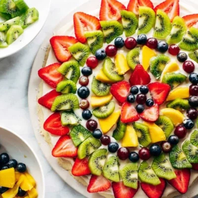 Delicious And Healthy Fruit Pizza Delight