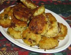 Delicious Appetisers Made Basically With Mashed Potatoes And Feta Cheese And Flavoured With Lemon Juice And Dill When I'Ve Made These