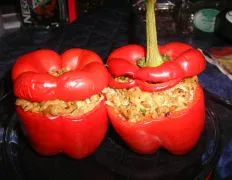 Deliciously Filled Red Bell Peppers – A Flavorful Stuffed Capsicum Recipe