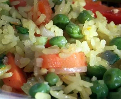 Denises Saffron Vegetable Fried Rice