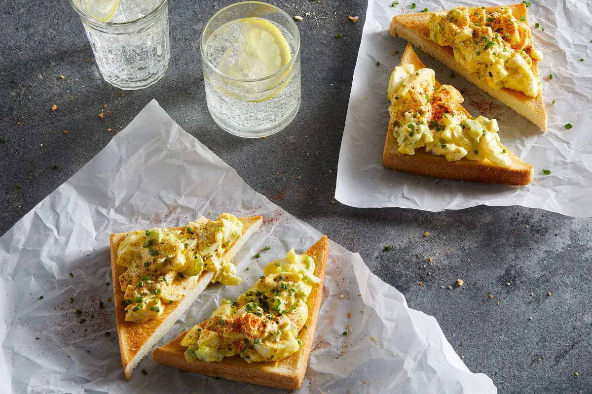 Deviled Egg Salad Sandwiches