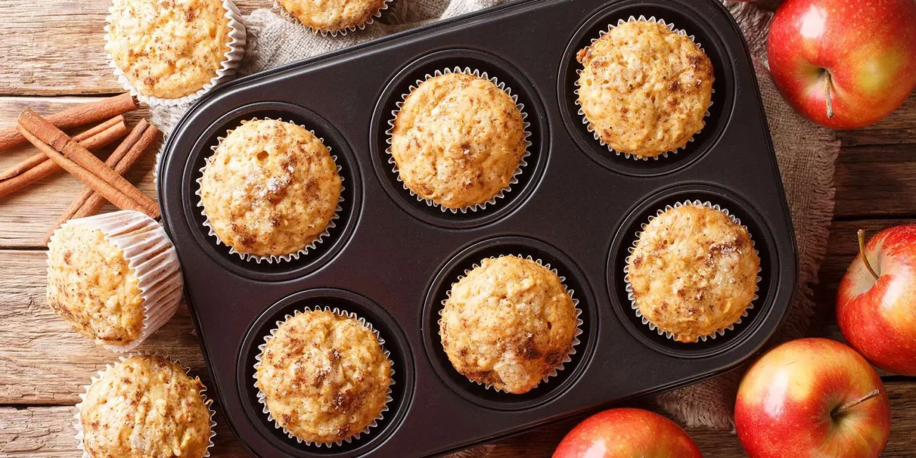 Diet Apple Flax Muffins