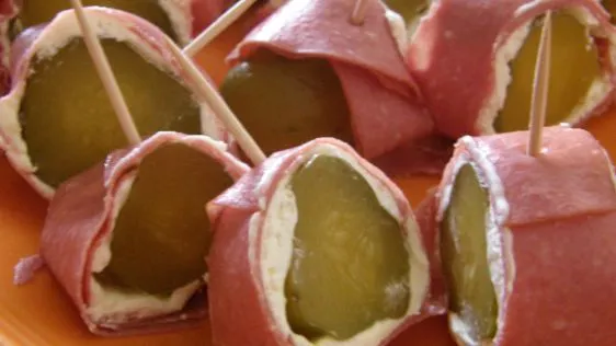 Dill Pickle Ham Pinwheels Ham Rollups