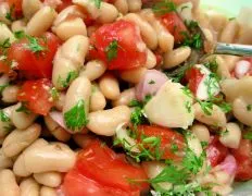 Dilled White Bean And Grape Tomato Salad