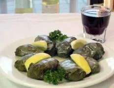 Dolmades Stuffed Grape Leaves