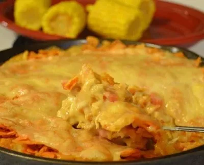 Dorito Rotel Chicken Casserole