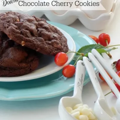 Double Chocolate Cherry Cookies