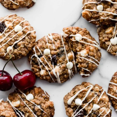 Dried Cherry And White Chocolate Oatmeal Cookies