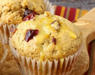 Dried Cranberry And Orange Muffins