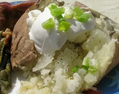 Easiest Crispy Jacket Baked Potato For Lazy