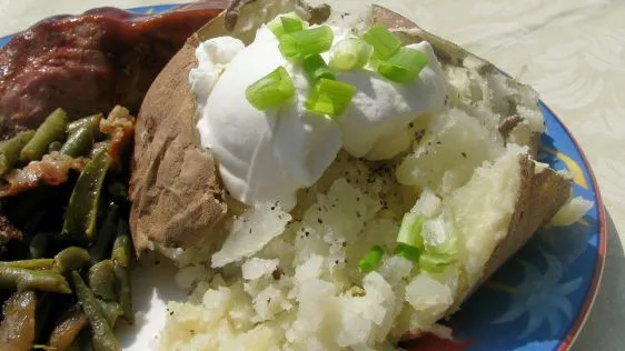 Easiest Crispy Jacket Baked Potato For Lazy