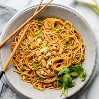 Easy 20-Minute Spicy Peanut Sauce Noodles Recipe