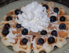 Easy And Fast Fruit N Cream Waffles