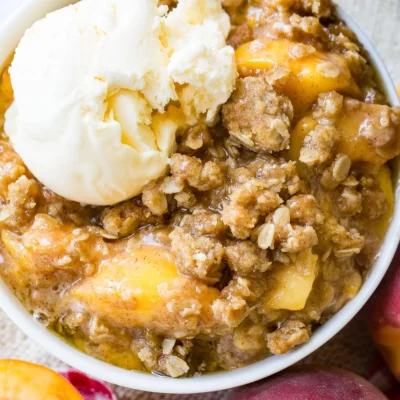 Easy And Quick Peach Crisp