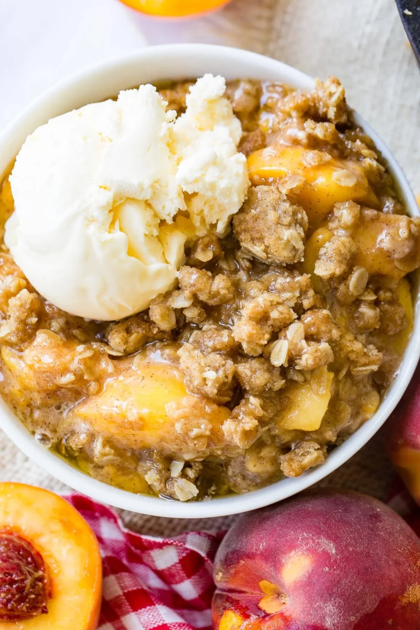 Easy And Quick Peach Crisp