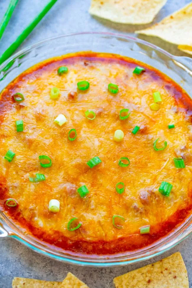 Easy Baked Layered Chili Cheese Dip