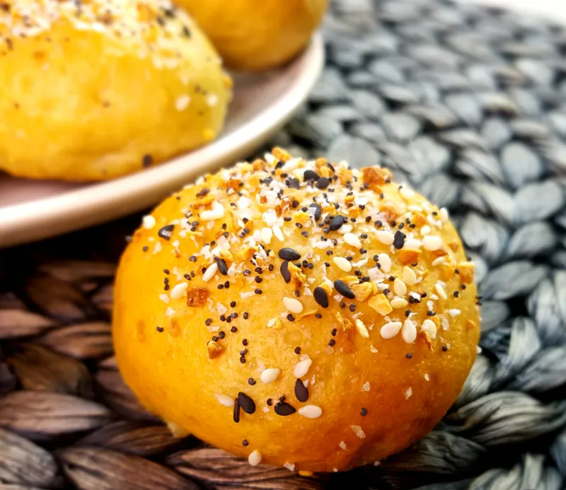 Easy Baked or Air-Fried Stuffed Bagel Bites Recipe