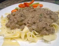 Easy Beef Stroganoff - Ground Beef