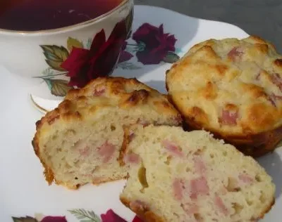 Easy Bisquick Ham &Amp; Cheese Muffins