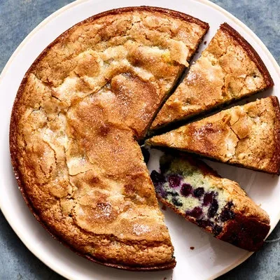 Easy Blueberry Buttermilk Cake