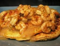 Easy Cajun Shrimp With Corn Flapjacks