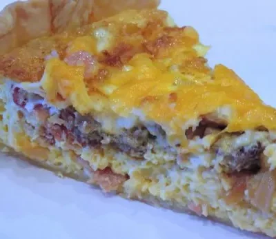 Easy Cheesy Bacon Quiche