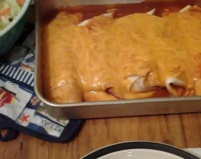 Easy Cheesy Beef Enchiladas