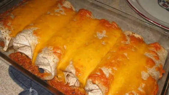 Easy Cheesy Ground Beef Enchiladas