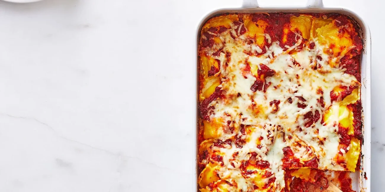 Easy Cheesy Ravioli Casserole