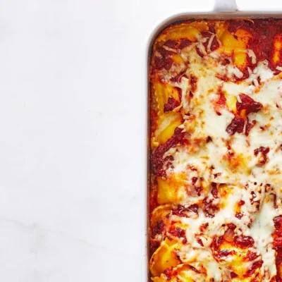 Easy Cheesy Ravioli Casserole