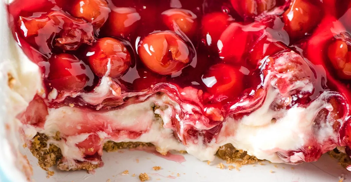 Easy Cherry Delight Dessert No Bake