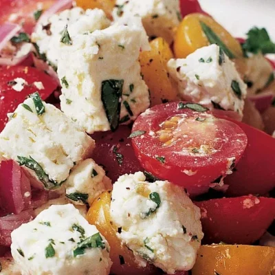 Easy Cherry Tomato And Feta Salad