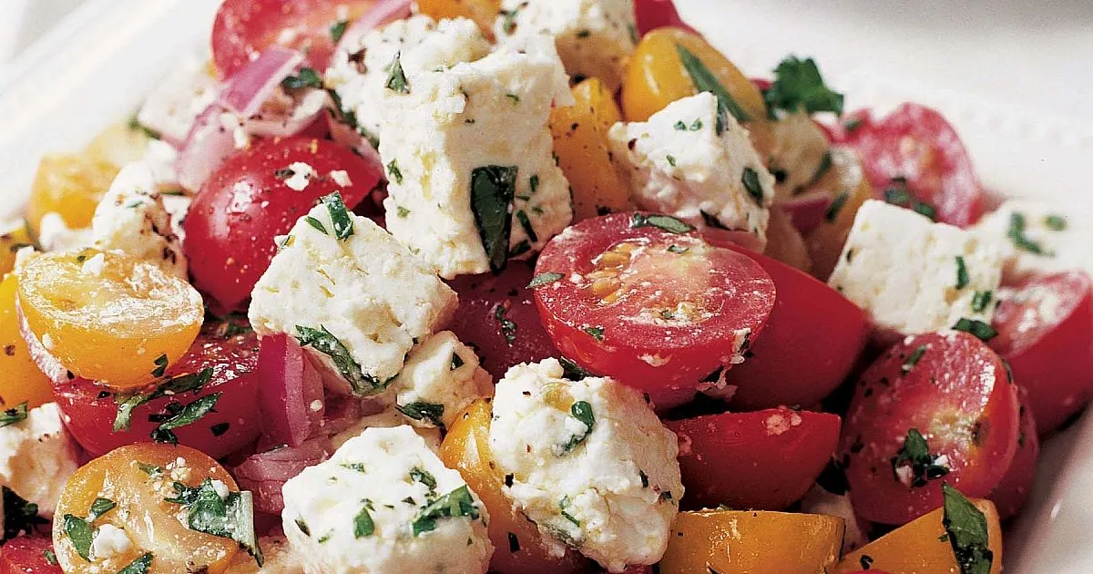 Easy Cherry Tomato And Feta Salad