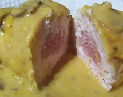 Easy Chicken Cordon Bleu With Mushroom