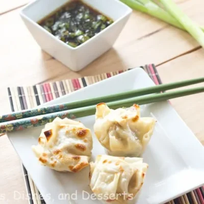 Easy Chinese Dumplings W/Dipping Sauce